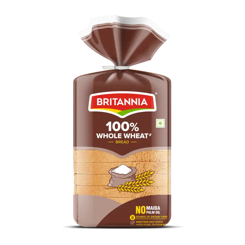 Britannia 100 Whole Wheat Bread No Maida