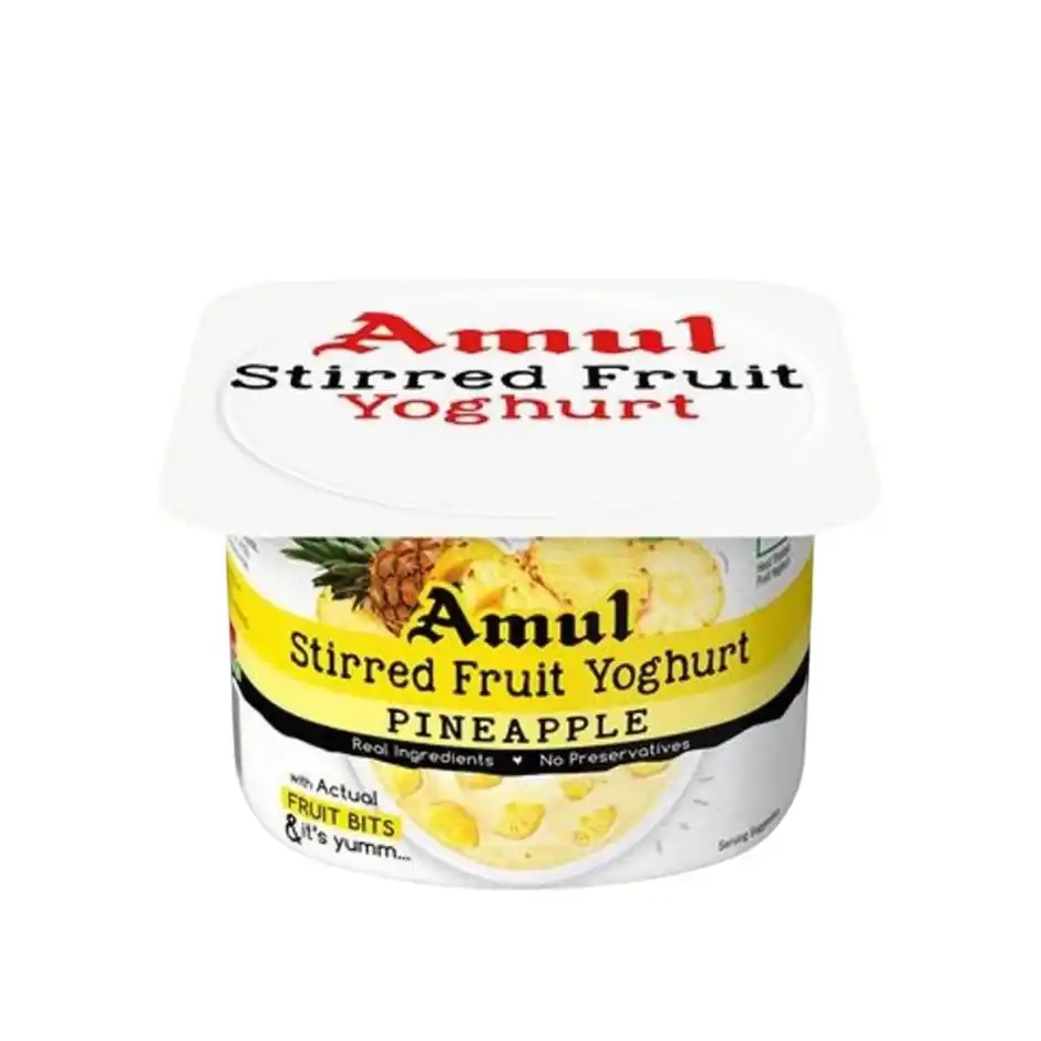 Amul Stirred Fruit Yoghurt Pineapple