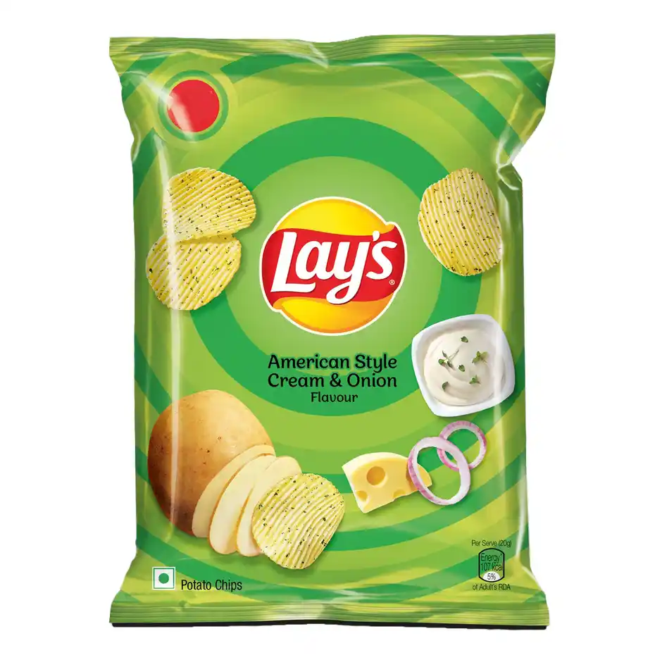 Lays American Cream & Onion Potato Chips