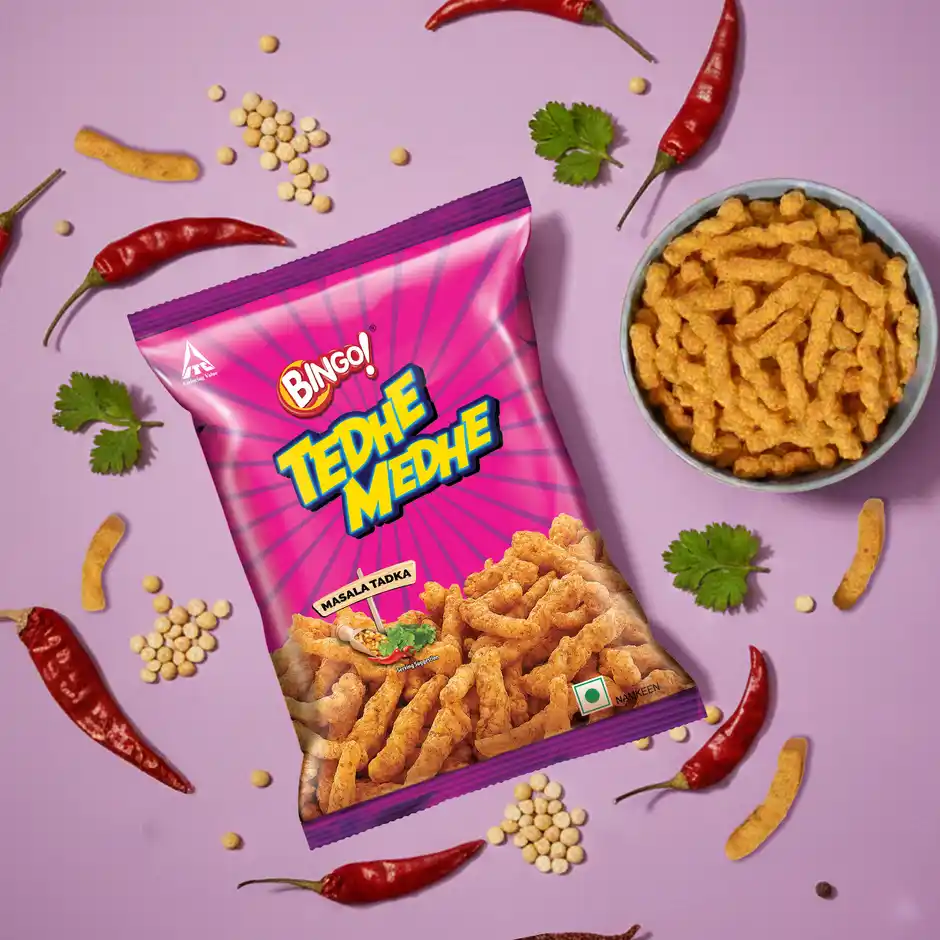 Bingo Tedhe Medhe  Crunchy Snack