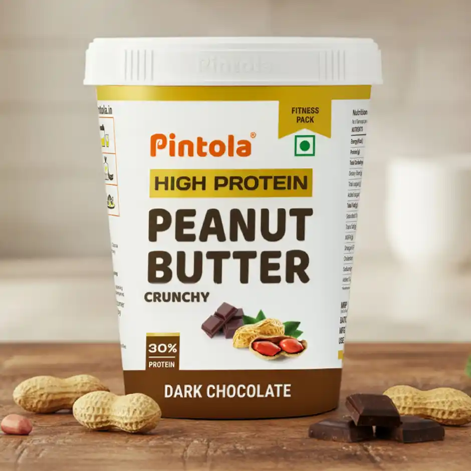 Pintola High Protein Dark Chocolate Peanut Butter  Crunchy