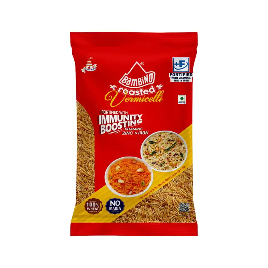 Bambino Roasted Vermicelli Seviyan  Pure Suji  No Maida  Protein Rich