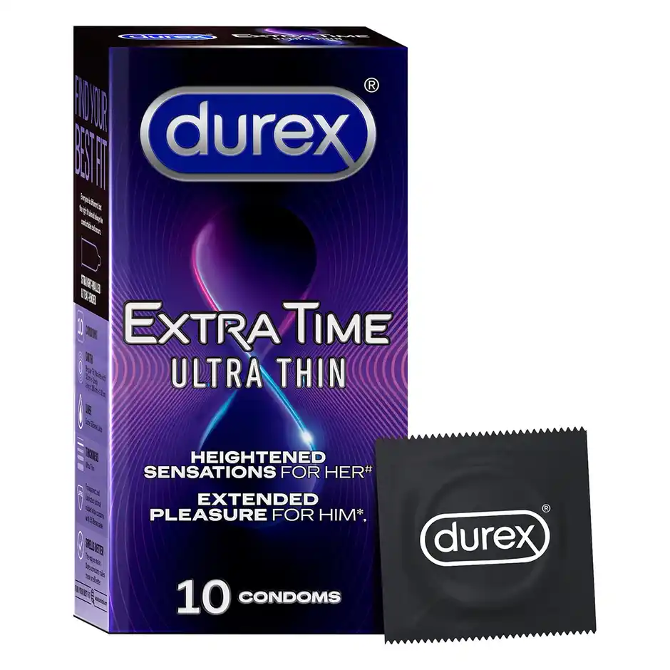 Durex Extra Time Ultra Thin Condom  Safe & Comfortable