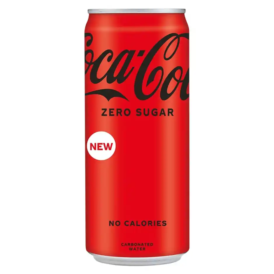 CocaCola Zero Sugar Soft Drink Can  Fizzy & Refreshing
