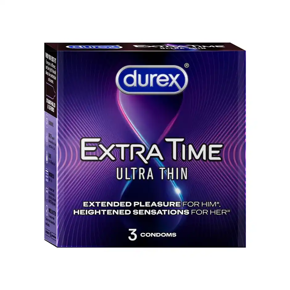 Durex Extra Time Ultra Thin Condom  Safe & Comfortable