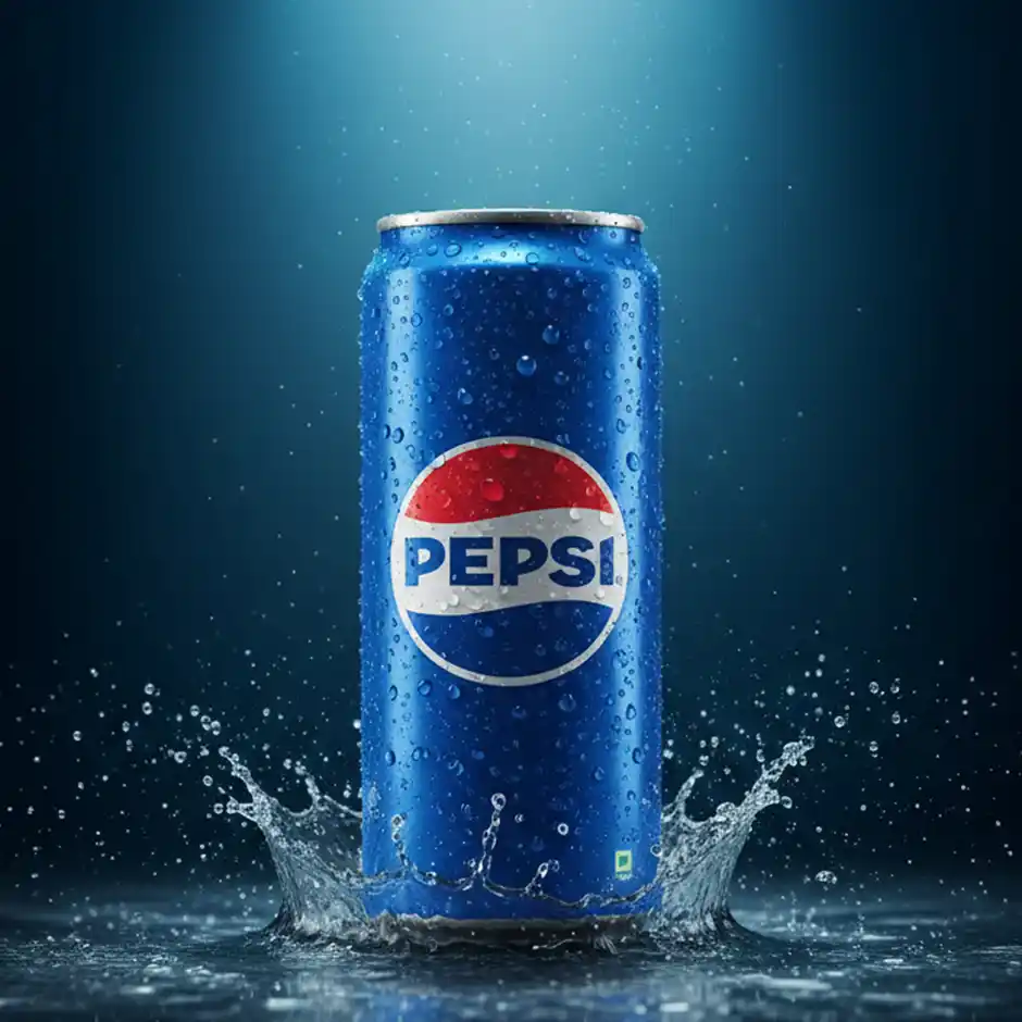Pepsi Soft Drink Can  Refreshing Carbonated Beverage