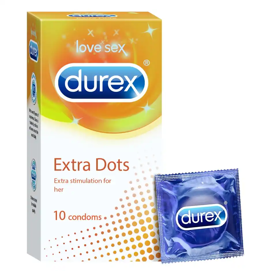 Durex Extra Dots Condom  Dotted Condoms