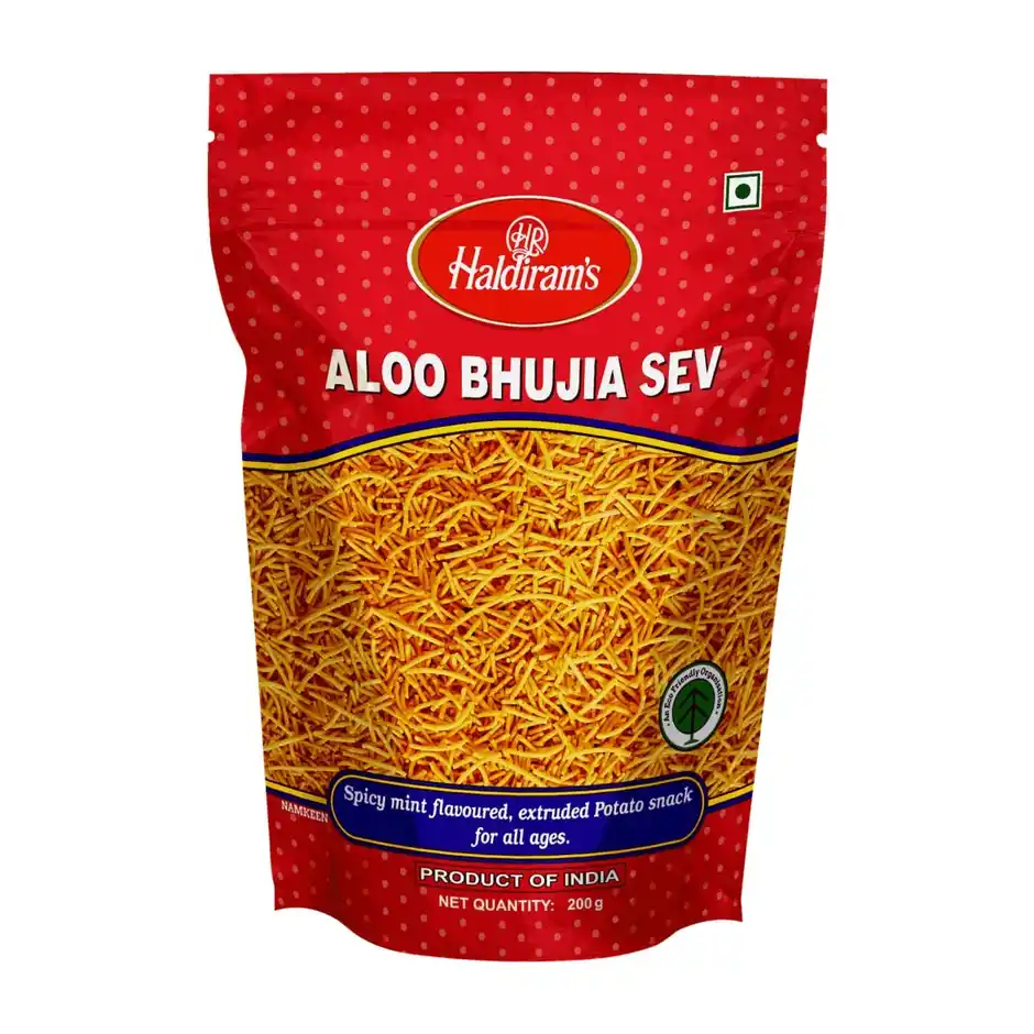 Haldirams Aloo Bhujia  Crunchy Savory Snack