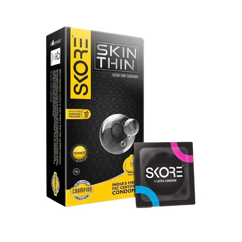 Skore Skin Thin Condoms  Personal Care Product