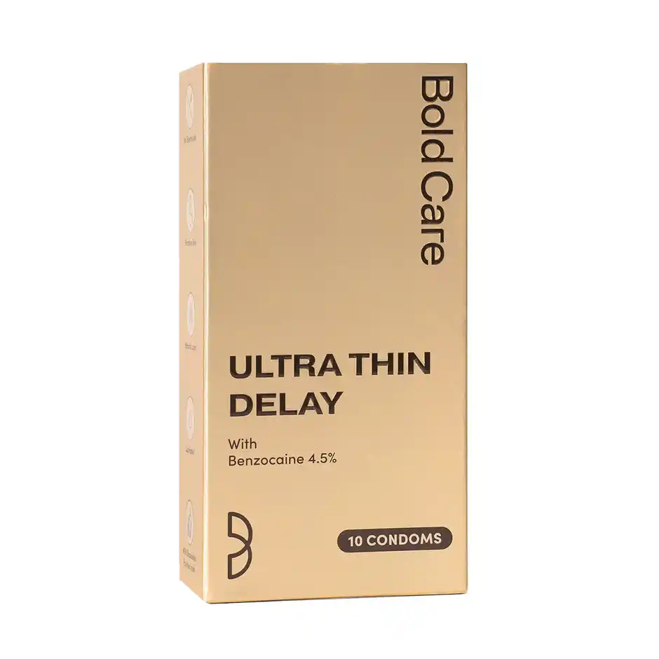 Bold Care Ultra Thin Delay Condoms with Benzocaine 45