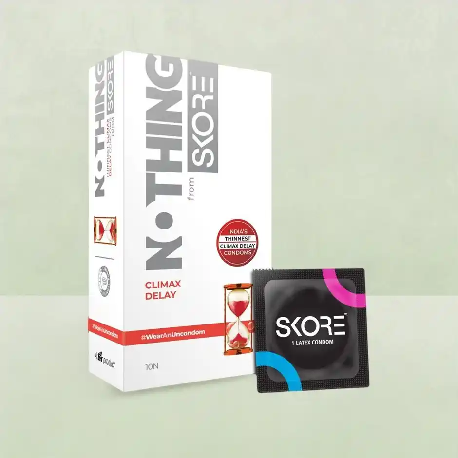 Skore Nothing  Ultra Thin And Climax Delay Condoms