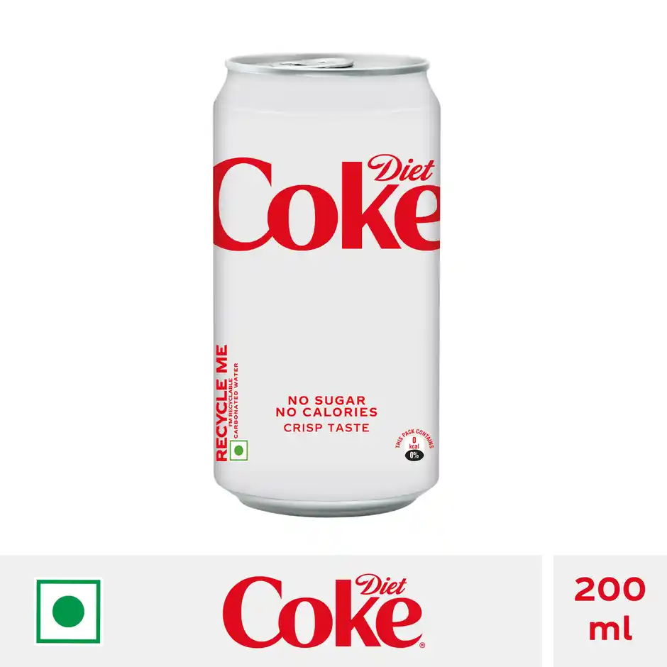 CocaCola Diet Coke Soft Drink Can  Zero Calorie