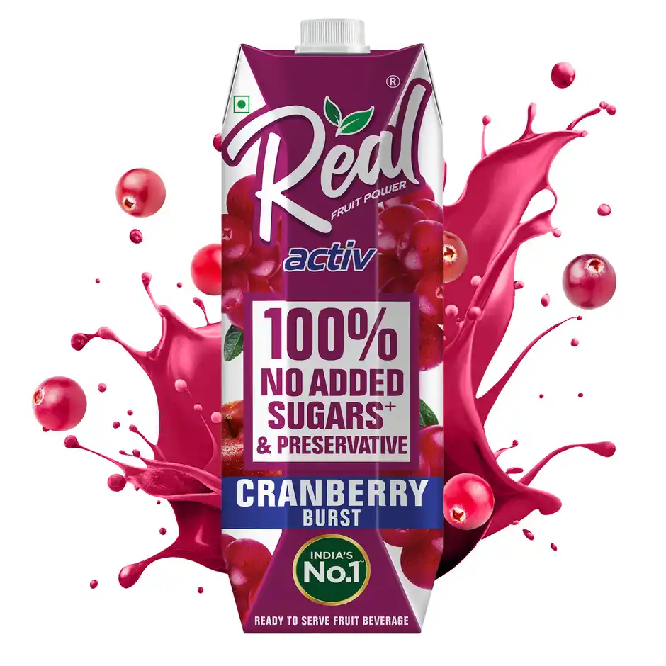 Dabur Real Activ Cranberry Juice No Added Sugars & Preservative