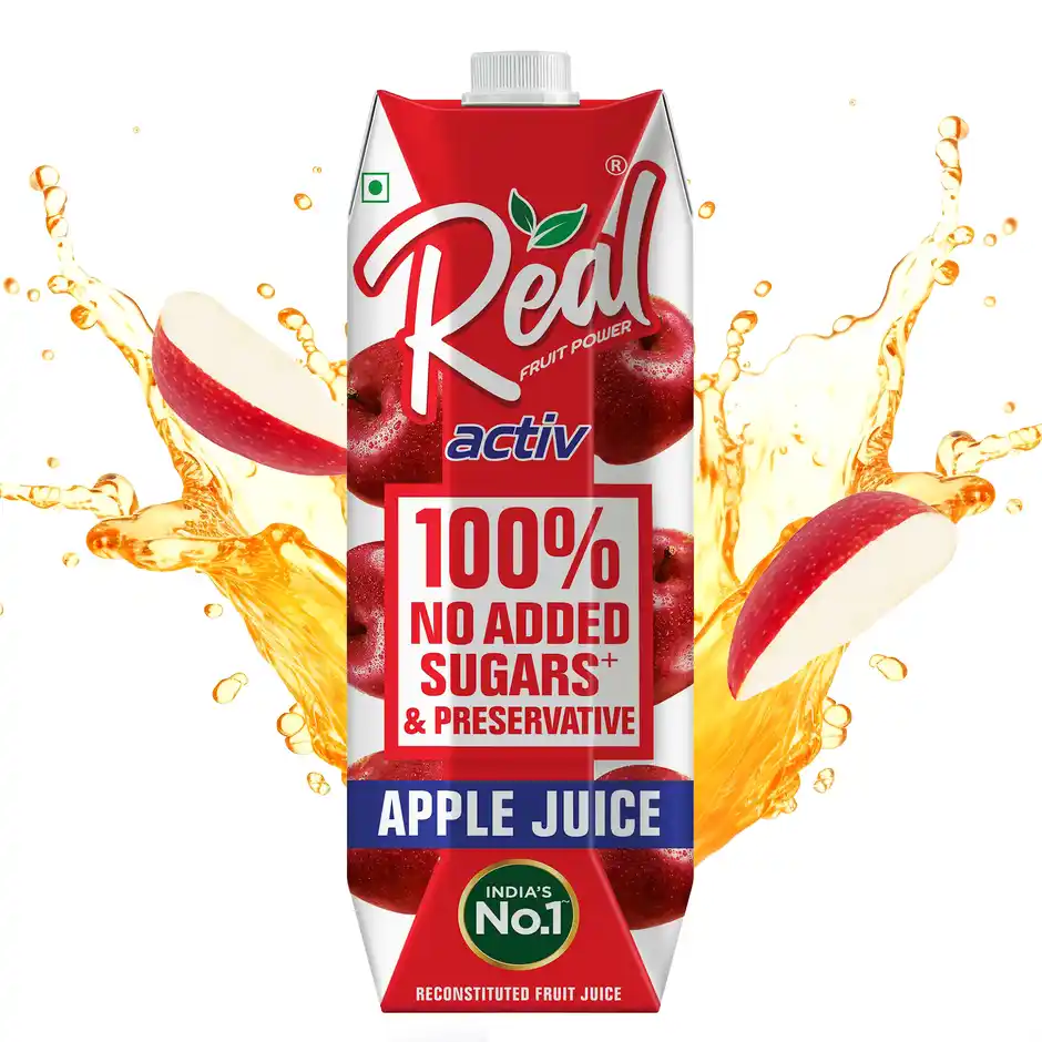 Dabur Real Activ Apple Juice  Refreshing Fruit Drink