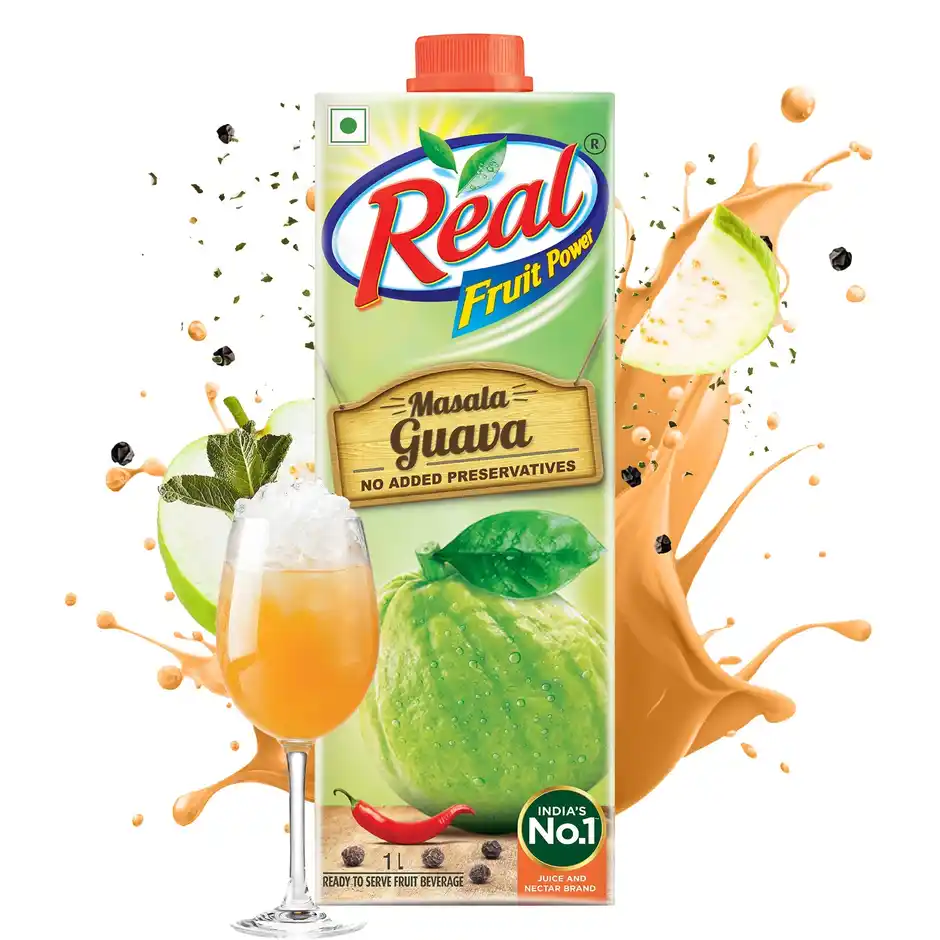 Dabur Real Masala Guava Fruit Juice  Spicy & Tangy