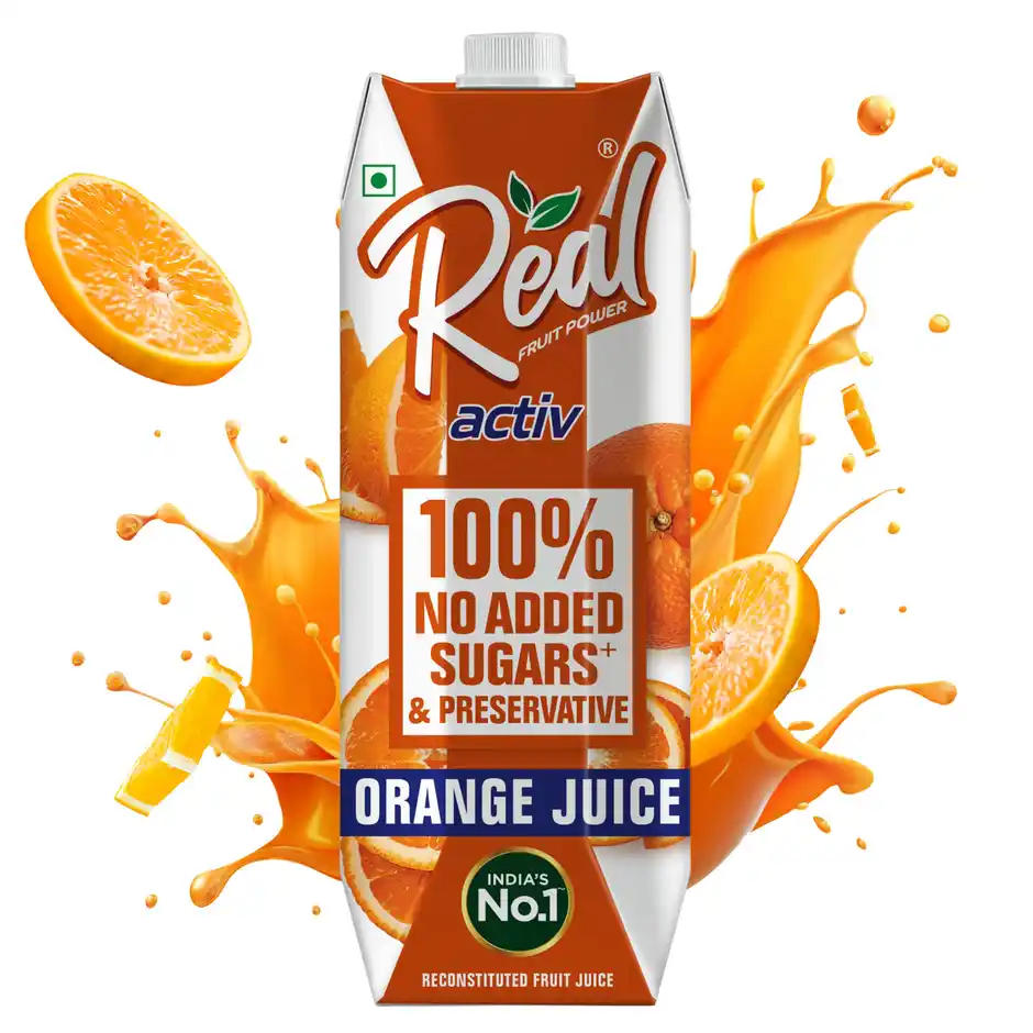 Dabur Real Activ Orange Juice  Fresh & Fruity