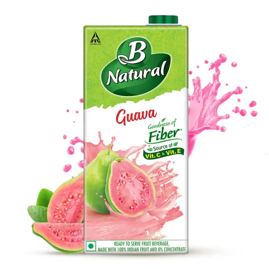 B Natural Guava Juice  Pulp  No Concentrate