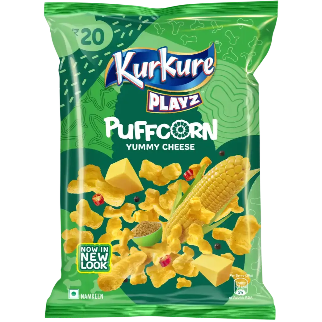 Kurkure Yummy Cheese PuffCorn  Crunchy & Cheesy