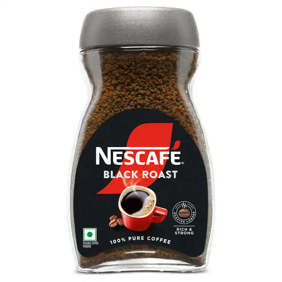 Nescafe Black Roast Instant Coffee  Rich & Strong