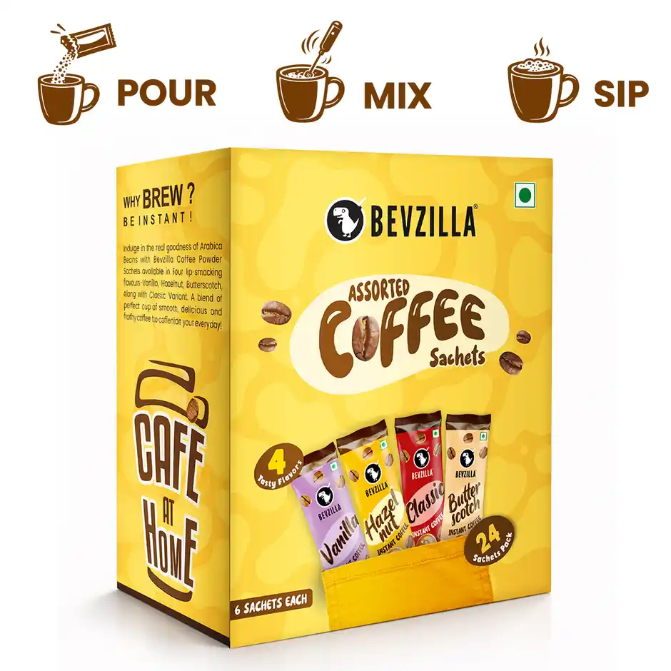Bevzilla Assorted Instant Coffee Powder Sachets