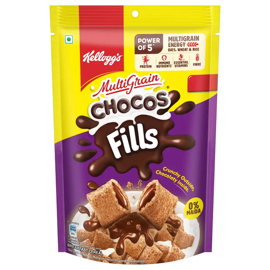 Kelloggs Multigrain Chocos Fills Double Chocolaty
