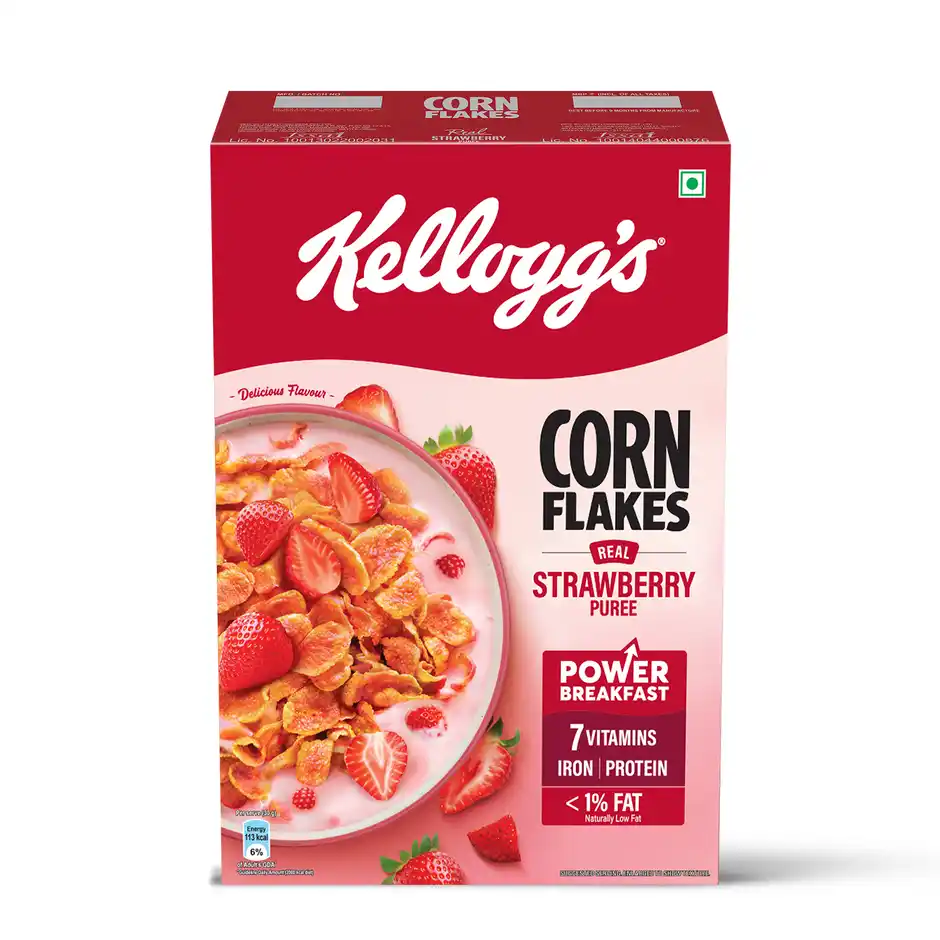Kelloggs Corn Flakes With Real Strawberry