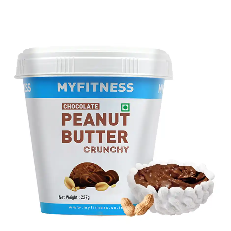 MyFitness Chocolate Peanut Butter Crunchy Spread  High Protein