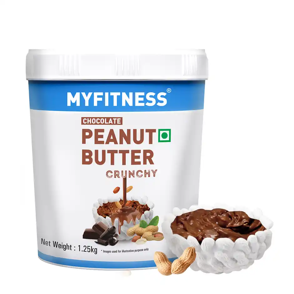 MyFitness Chocolate Peanut Butter Crunchy Spread  High Protein