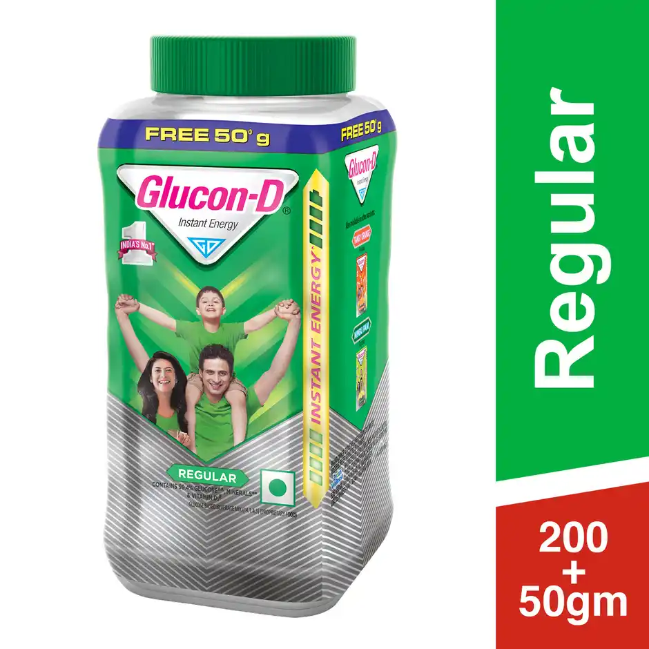 GluconD Regular with 3 Benefits of Energy Recovery and Immunity