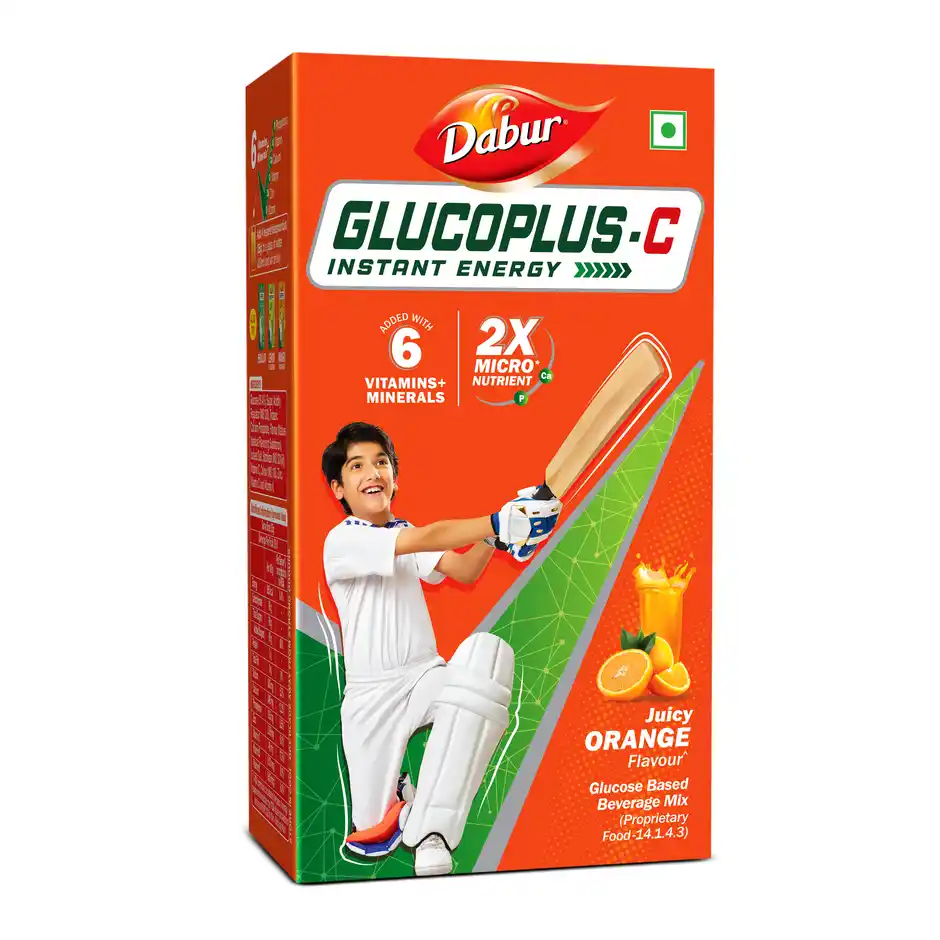 Dabur GlucoplusC Orange Instant Energy Glucose Powder
