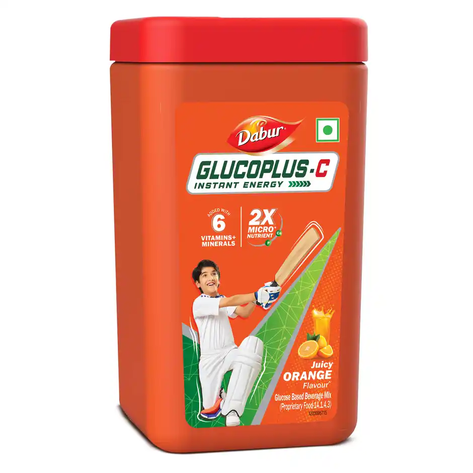 Dabur GlucoplusC Orange Instant Energy Glucose Powder