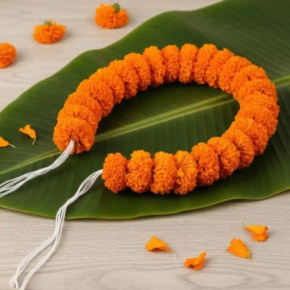 Marigold Orange Flower String