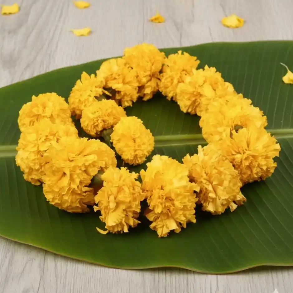 Marigold Yellow Flower String