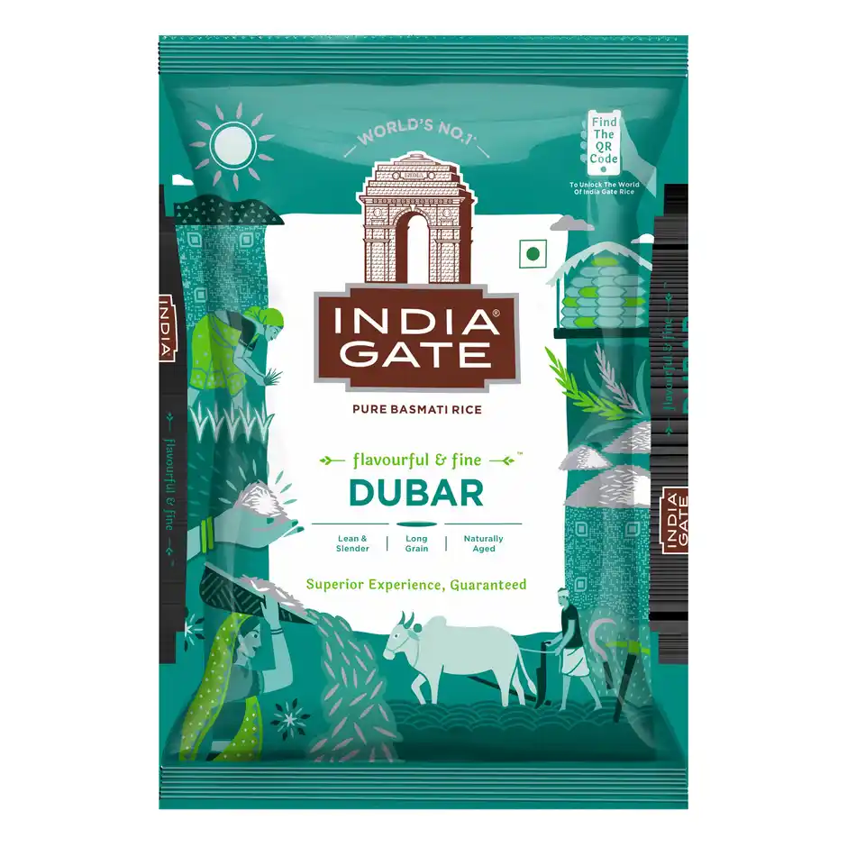 India Gate Flavourful and Fine Dubar Basmati Rice 