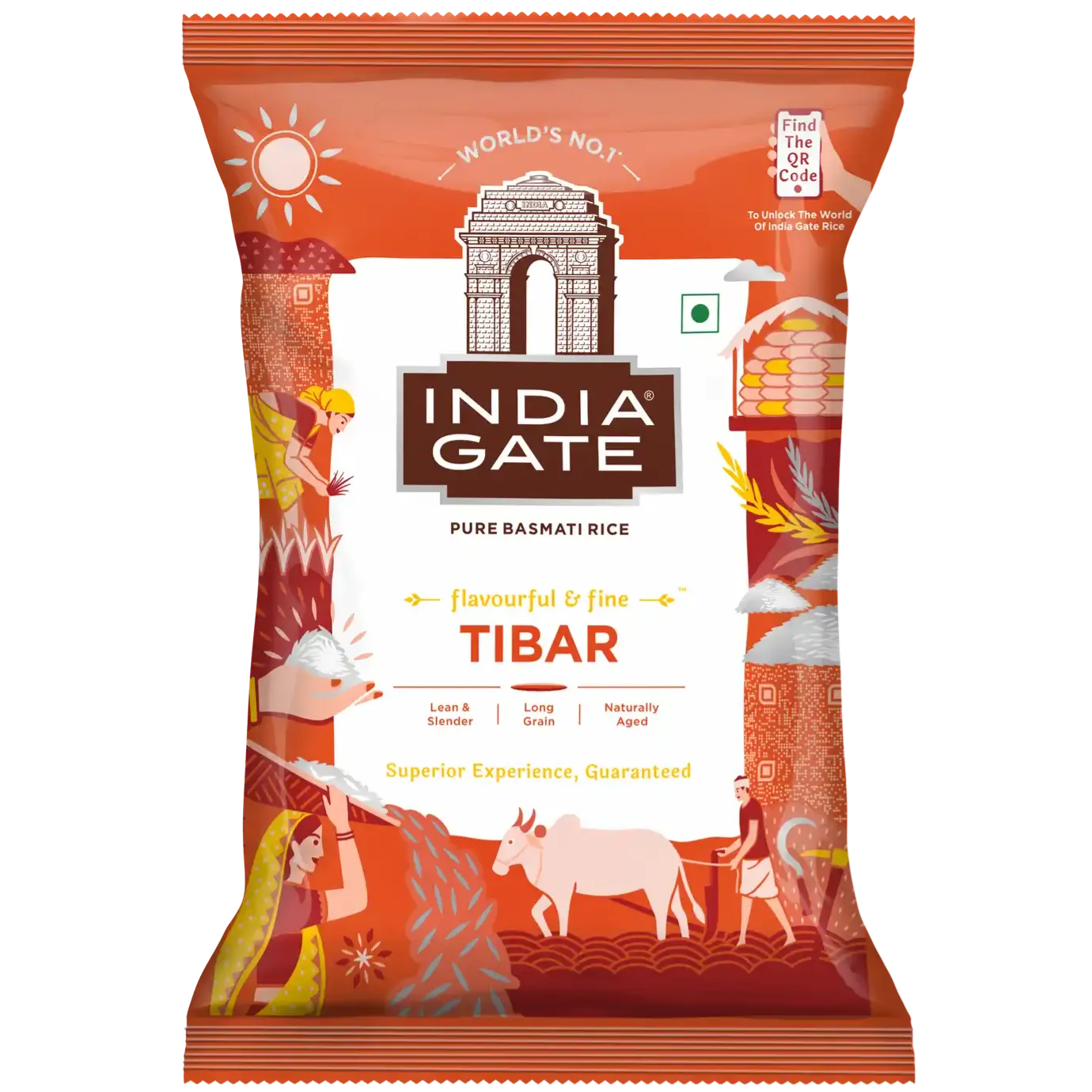India Gate Flavourful & Fine Tibar Pure Basmati Rice
