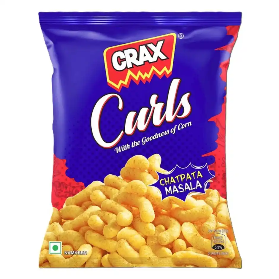 Crax Curls Chatpata Masala Puff Snacks 