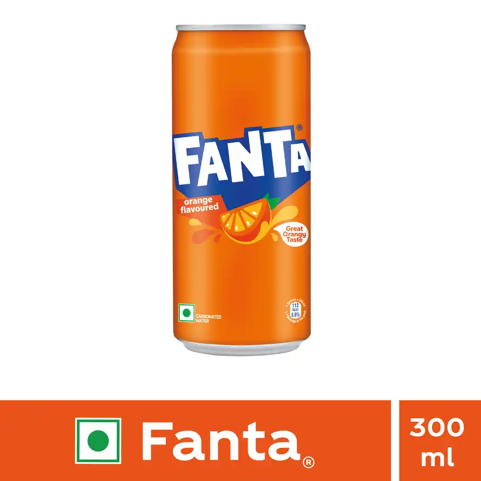 Fanta Orange Flavoured Soft Drink Can