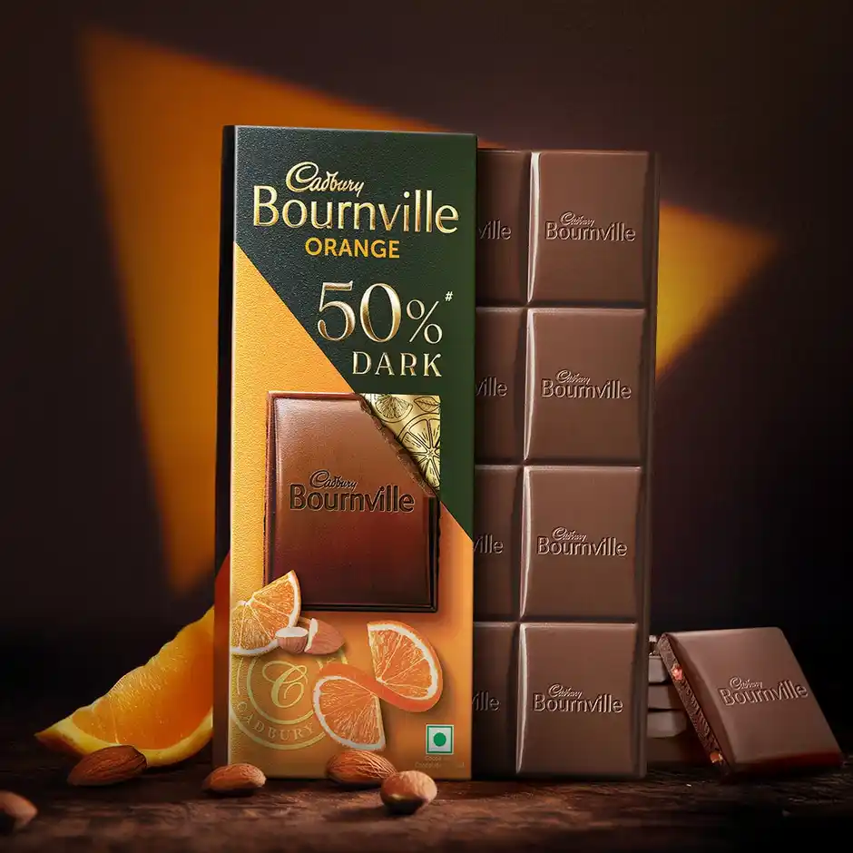 Cadbury Bournville Orange 50 Dark Chocolate Bar