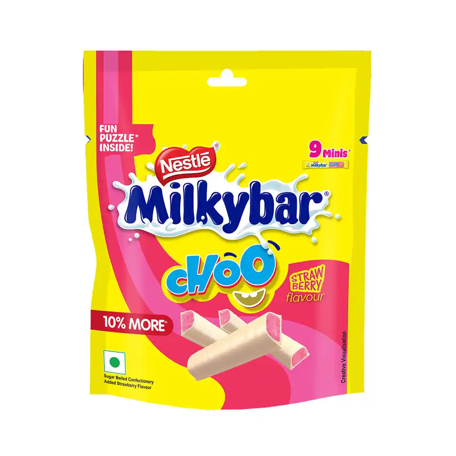 Nestle Milkybar Strawberry Flavour Chocolate Sharebag