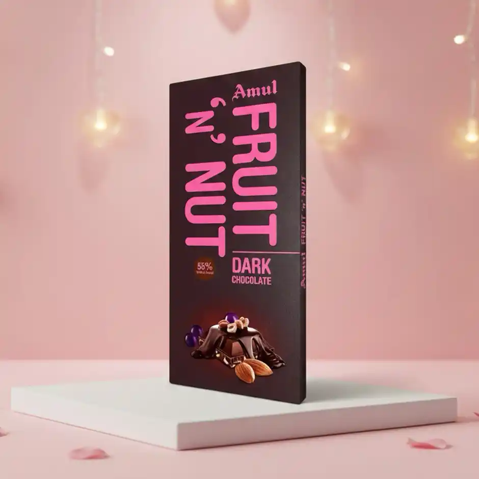 Amul Fruit N Nut Dark Chocolate 