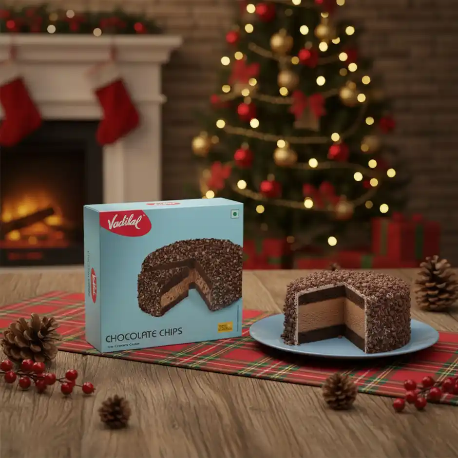 Vadilal Chocolate Chips Ice Cream Cake