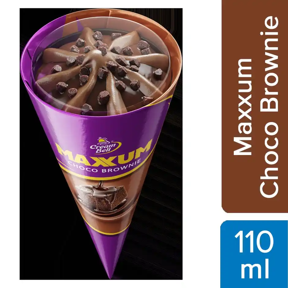 Cream Bell Maxxum Choco Brownie Cone