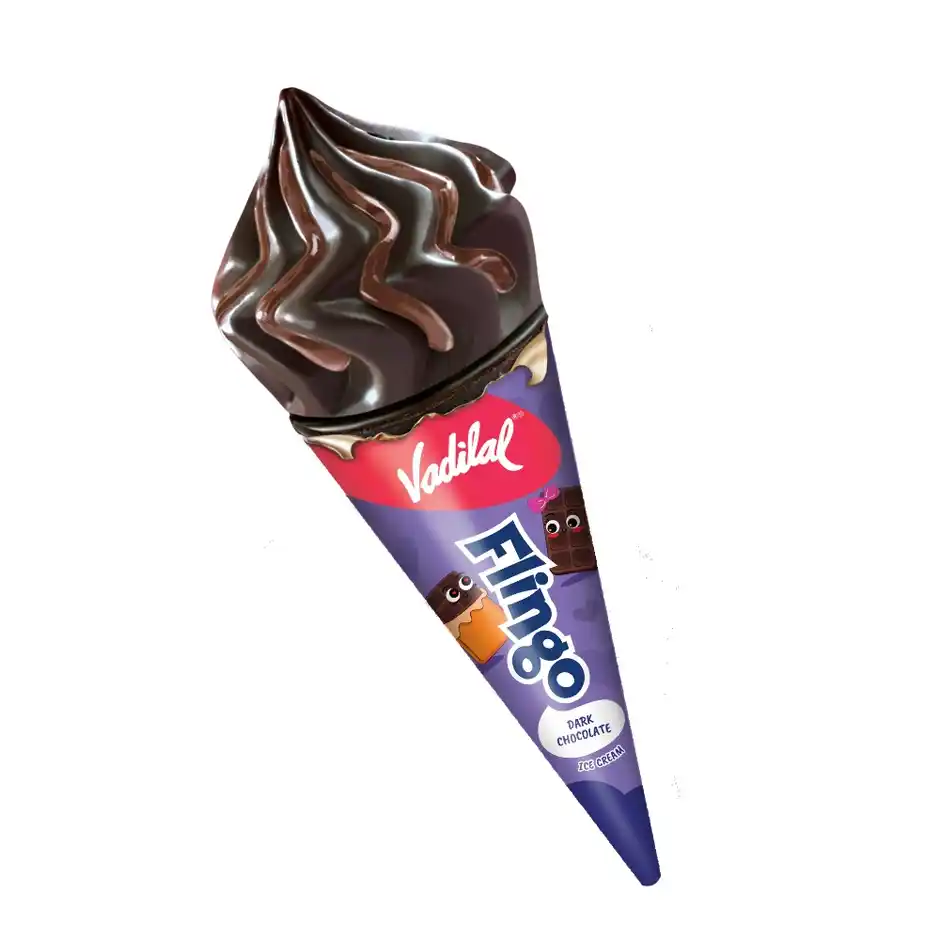 Vadilal Dark Chocolate Flingo Cone