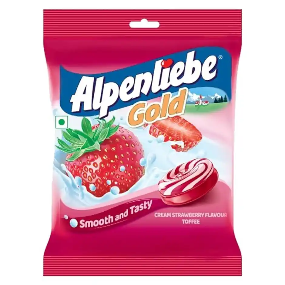 Alpenliebe Gold Cream Strawberry Toffee Pouch