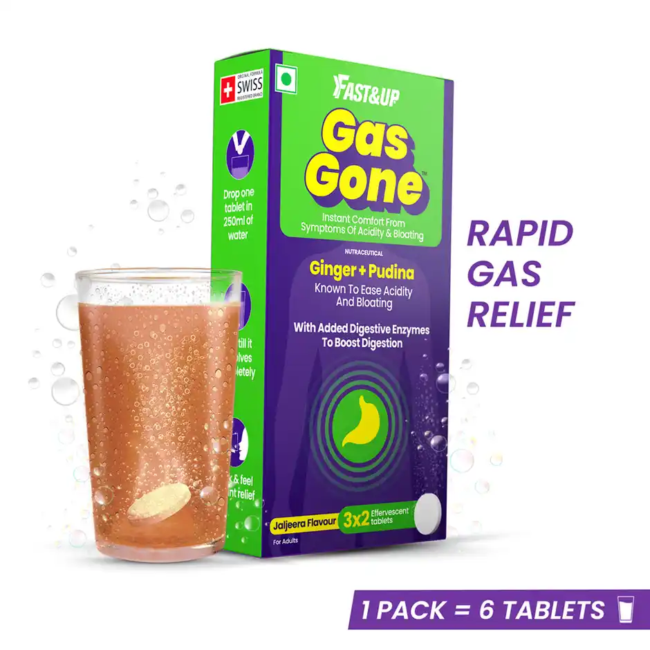Fast&Up Gas Gone Acidity Relief Jal Jeera Flavour