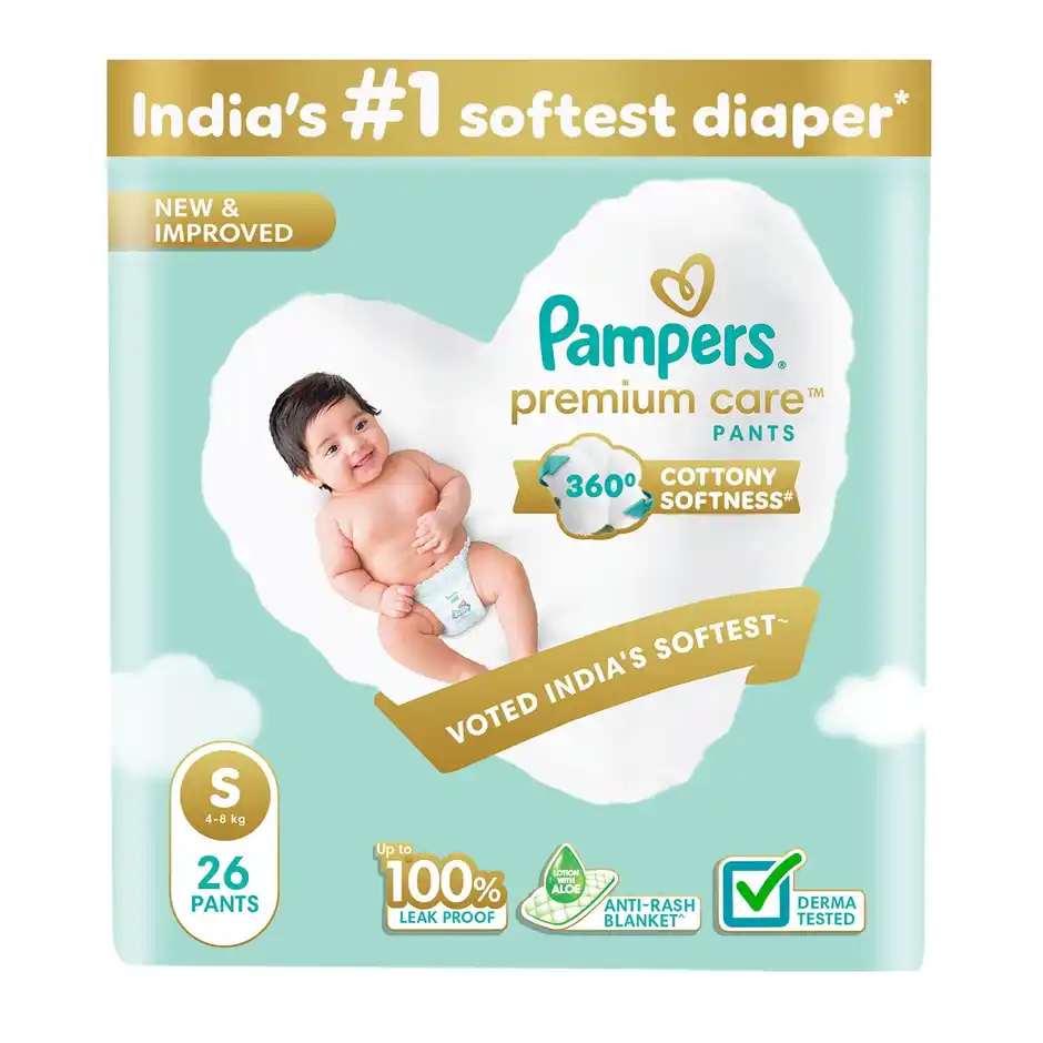 Pampers Premium Care Baby Diapers  Small
