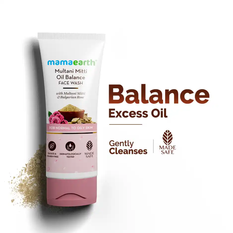 Mamaearth Multani Mitti Face Wash & Bulgarian Rose
