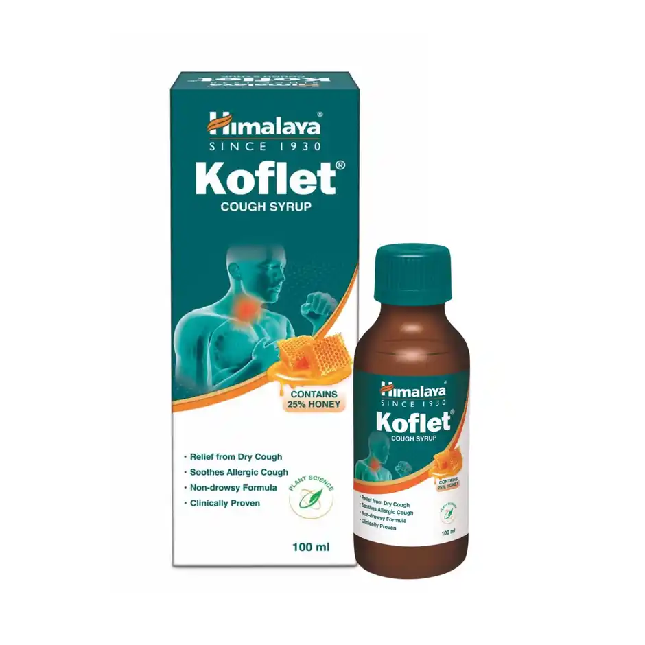 Himalaya Koflet Cough Syrup for Cough & Throat Relief