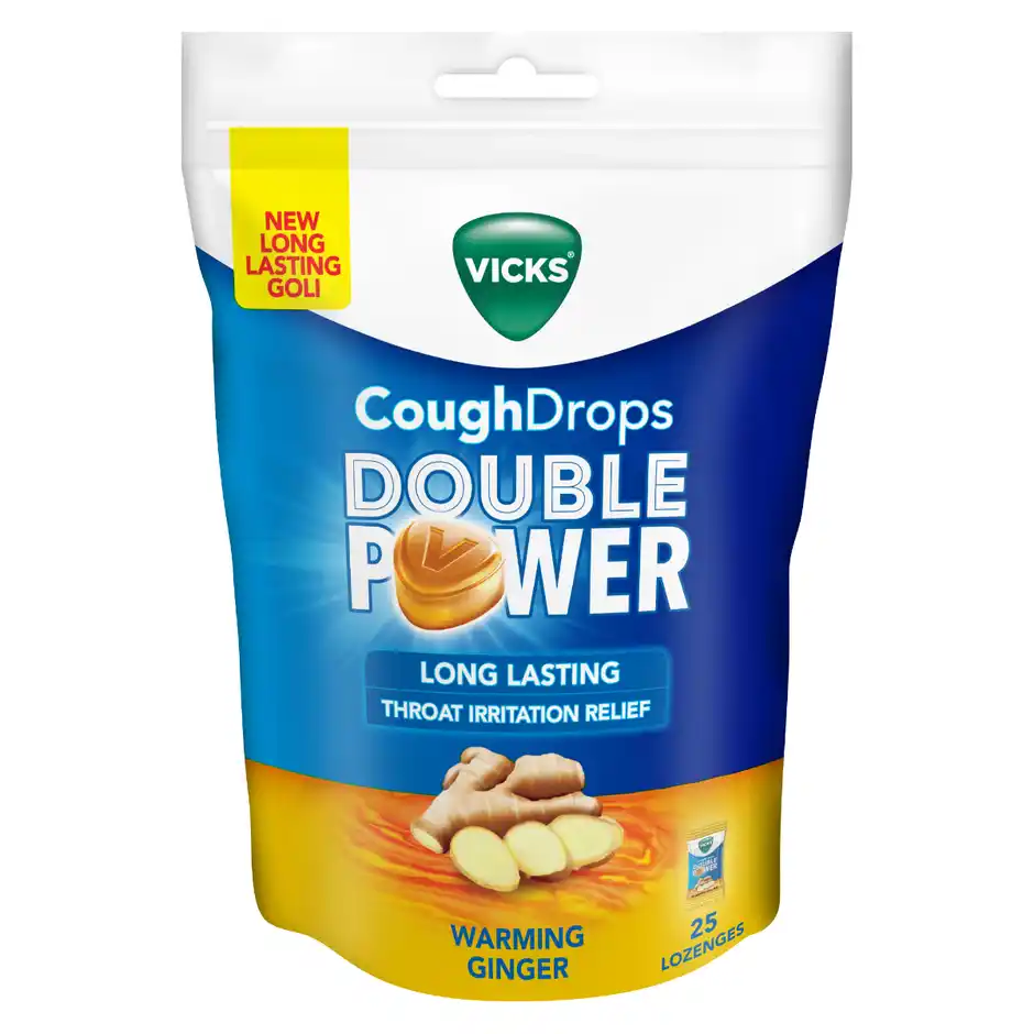 Vicks Cough Drops Double Power (Warming Ginger)
