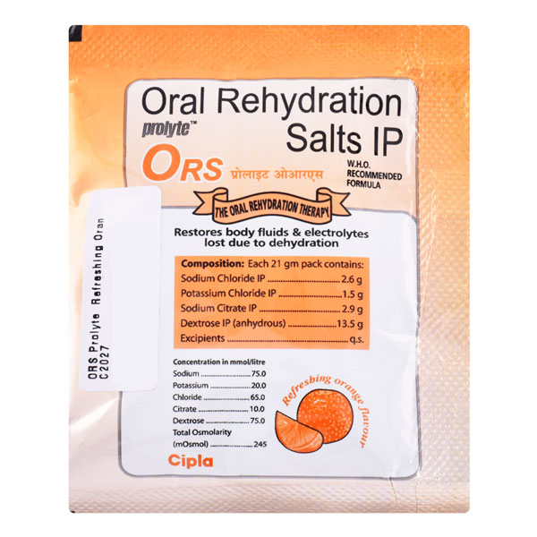 Cipla ORS Orange Flavour Powder